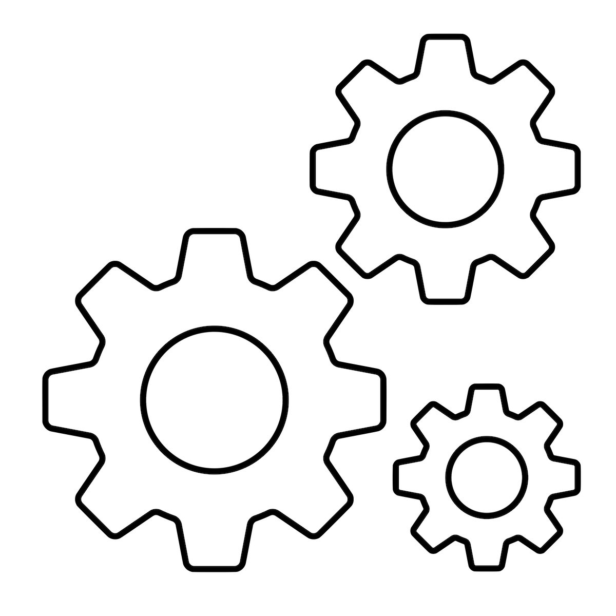 Graphic Image of gears that represents resources